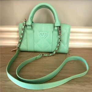 Betsey Johnson Xolayla aqua blue, crossbody bag.